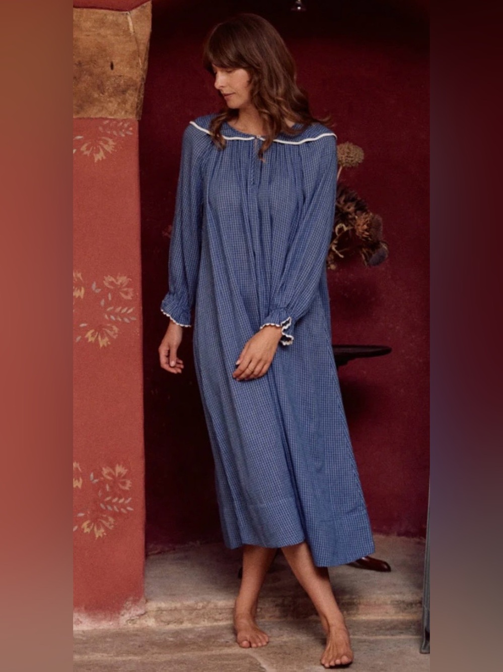 If Only If Katharine Long Cotton Nightgown